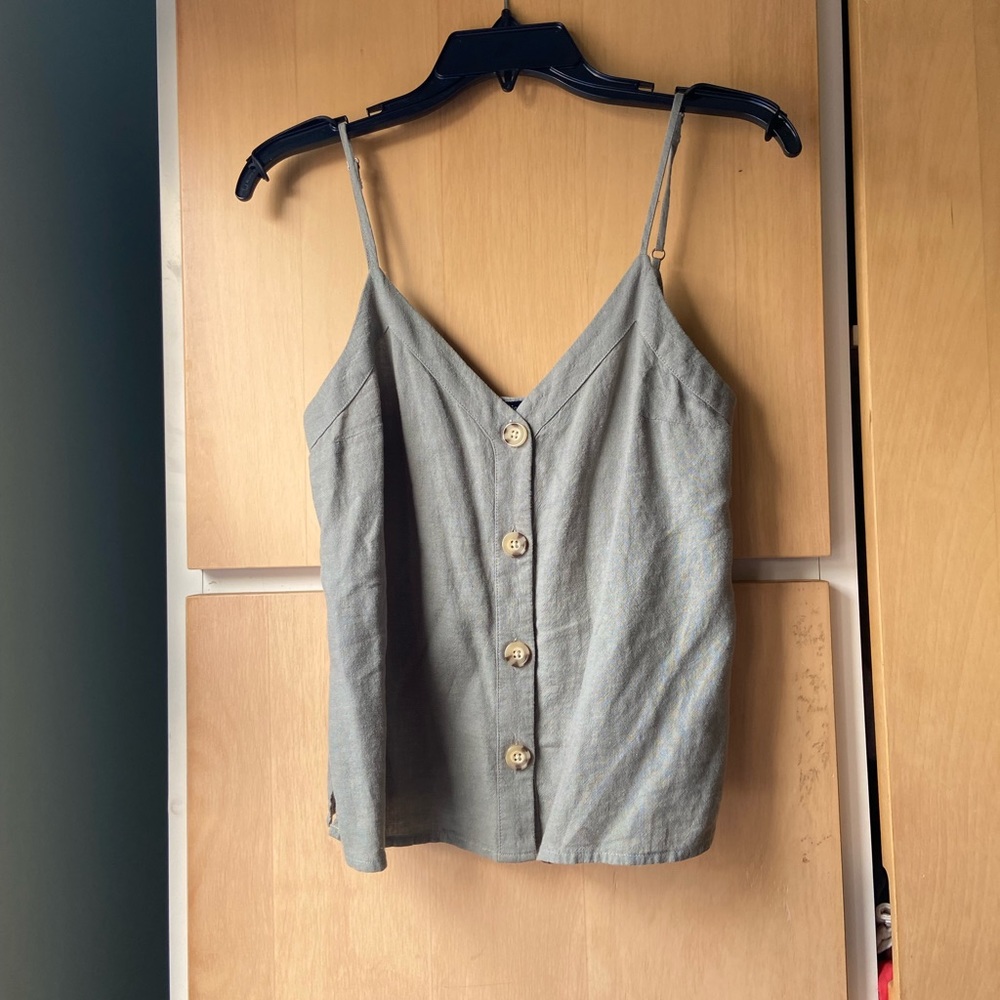 AF olive green top
